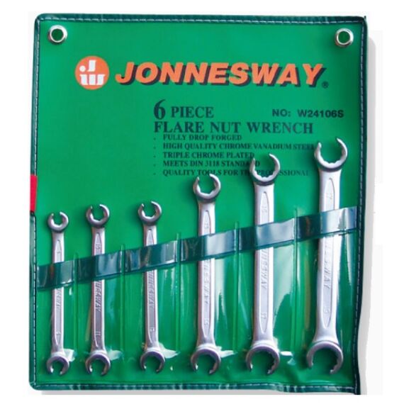 Jonnesway W24106S Profi Fékcsőkulcs Készlet 8-19mm 6db-os