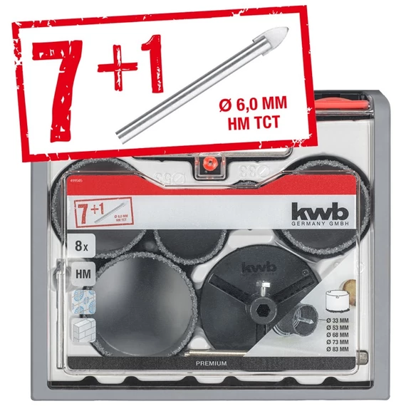 KWB PROFI TCG koronafúró klt. (7+1db-os)