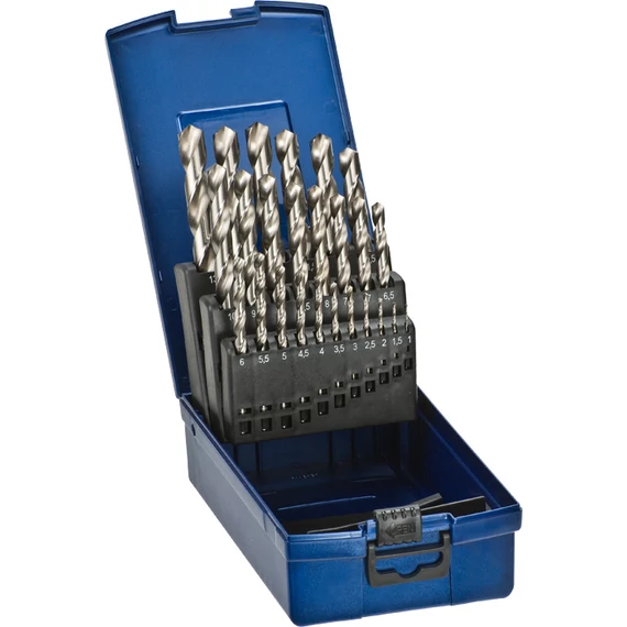 KWB Silver Star HSS spirál fúrókészlet, 1.0-13mm, 25 részes
