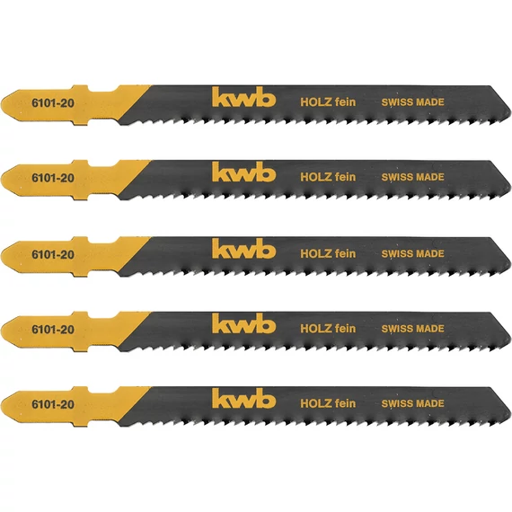 KWB Profi HCS szúrófűrészlap, finom, 100x77mm, 5db