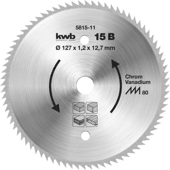 KWB körfűrészlap, 160x16mm, 100 fogas