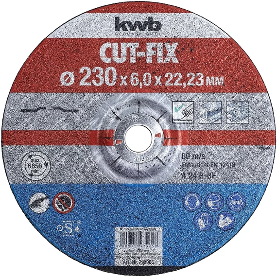 KWB Profi Cut-Fix alumínium-oxid fémvágó korong, 230x22.23x6mm