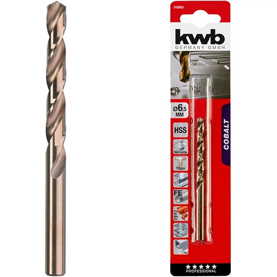 KWB Profi HSS-G CO hengeres spirálfúró, 9.5mm