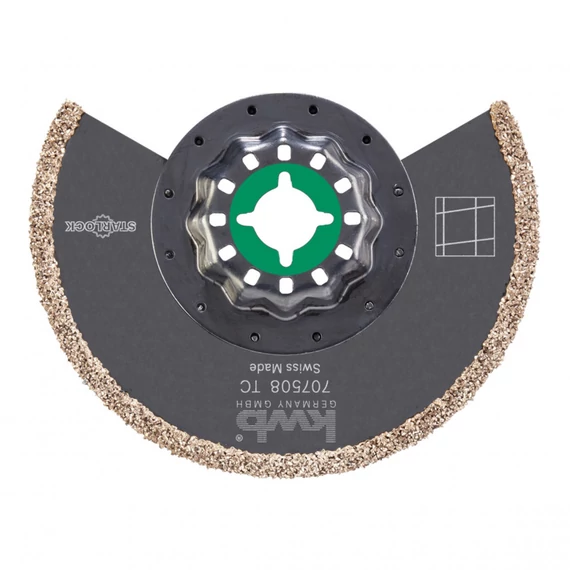 KWB Premium Starlock HM, TCT félkör multi-szerszám vágópenge, 85x20x20mm