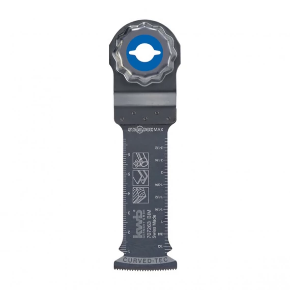 KWB Premium Starlock Max Bi-metal HCS multi-szerszám extra hosszú íves vágópenge, 80x32mm