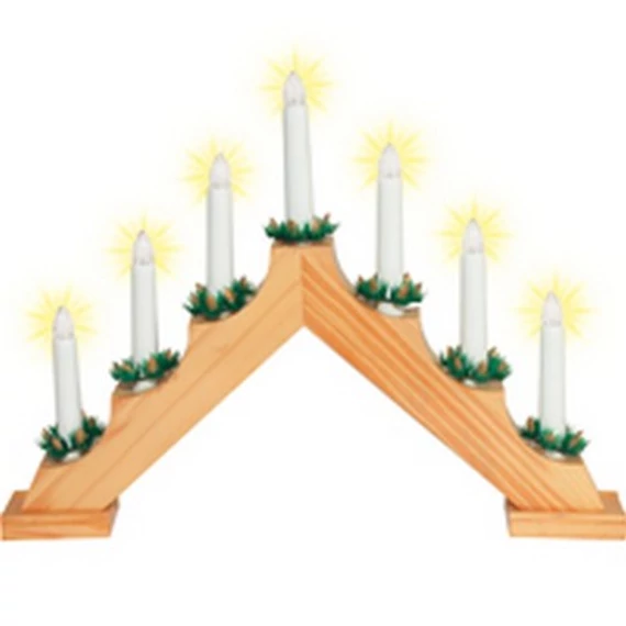 Adventi gyertya piramis (natúr fa)