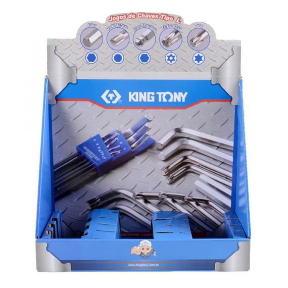 King Tony Papír bemutatóállvány L-kulcshoz