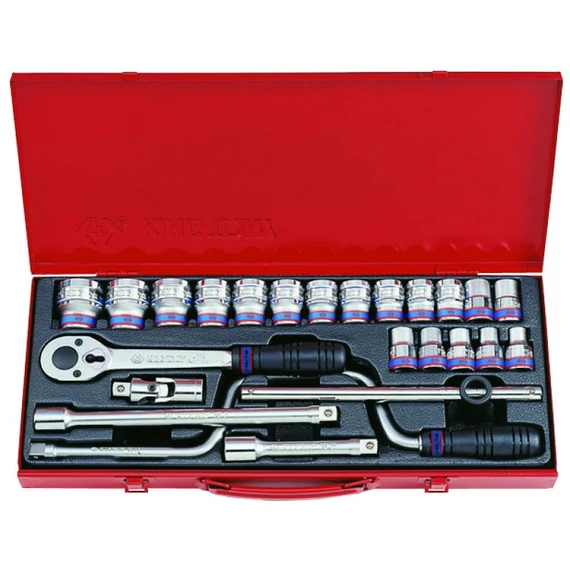 King Tony 24 részes 1/2˝-os kézi dugókulcs készlet