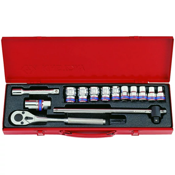 Kin Tony 14 részes 1/2˝-os kézi dugókulcs készlet 10-24 mm