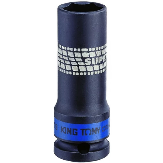 King Tony gépi hosszú dugó extra vékonyfalú  1/2˝ 22 mm