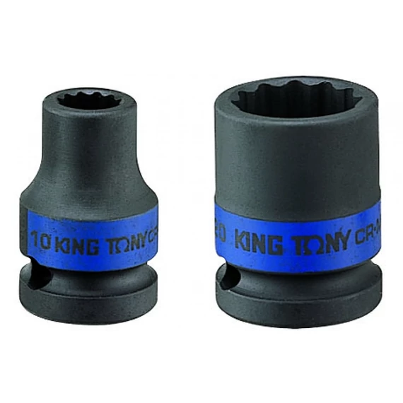 King Tony 1/2" gépi dugókulcsfej 22mm, 12*