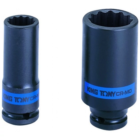 King Tony 1/2&quot; gépi hosszú dugókulcs, vékonyfalú 36mm, 12*