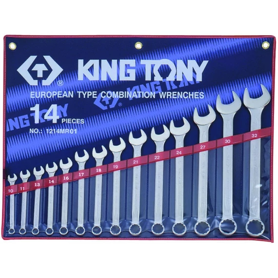 King Tony 14 részes csillag-villáskulcs készlet 10-32 mm 