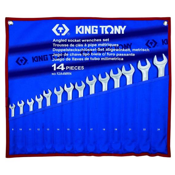 King Tony 14 részes ultra könnyű csillag-villáskulcs készlet 8-24 mm