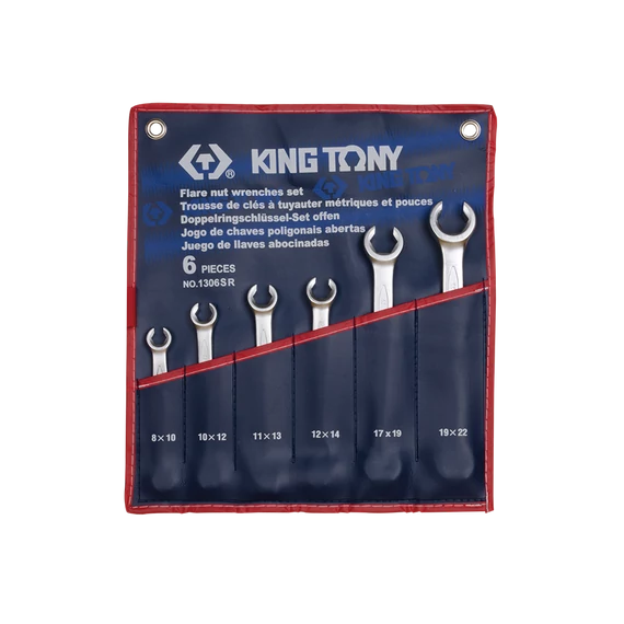 King Tony 6 részes fékcsőkulcs készlet coll 5/16-7/8˝-ig