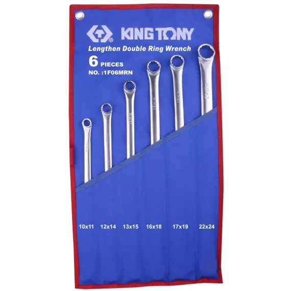 King Tony 6 részes egyenes csillagkulcs készlet extra hosszú nyél 