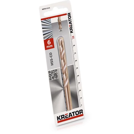 Kreator KRT011514 HSS Cobalt csigafúró, 6x93mm