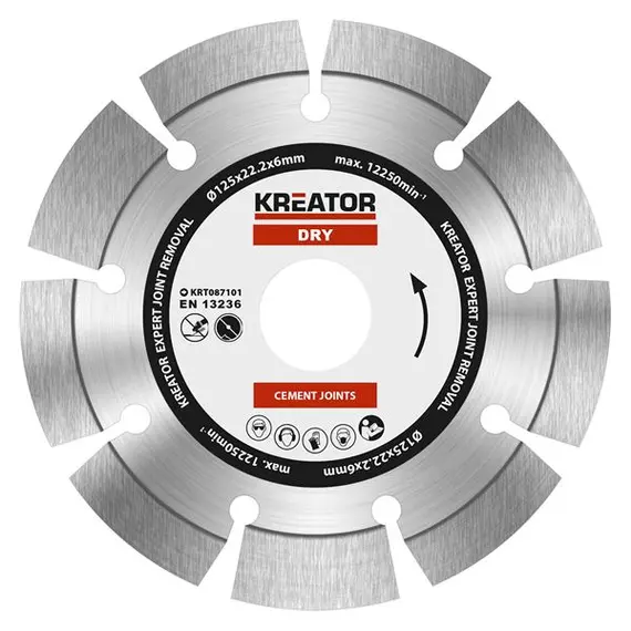 Kreator KRT087101 gyémánt vágótárcsa 125mm expert 6mm