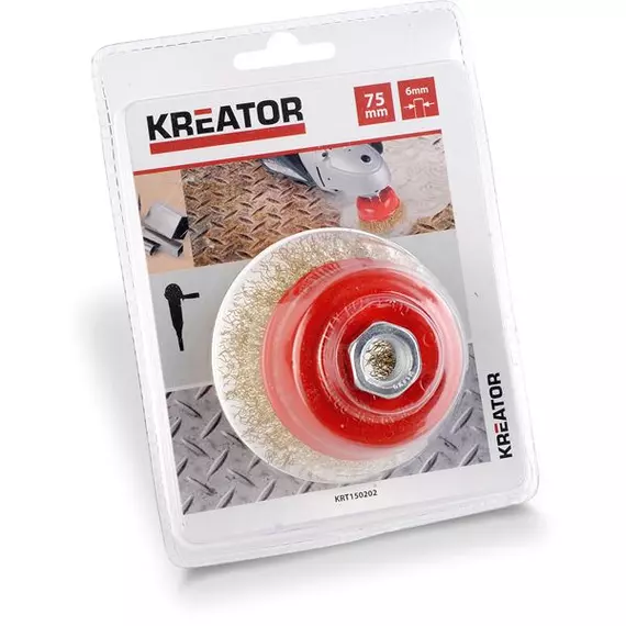 Kreator KRT150202 fazékkefe 75mm M14 réz