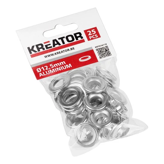 Kreator KRT616110 ponyvakarika alumínium 12,5mm 25db-os