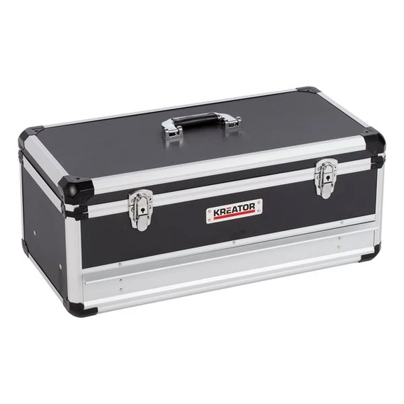 Kreator KRT640603B szerszámos koffer 620x300x255mm alu. (fekete 1 fiókos)