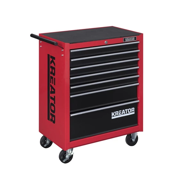 Kreator KRT653004 7 fiókos műhelykocsi 348 db szerszámmal