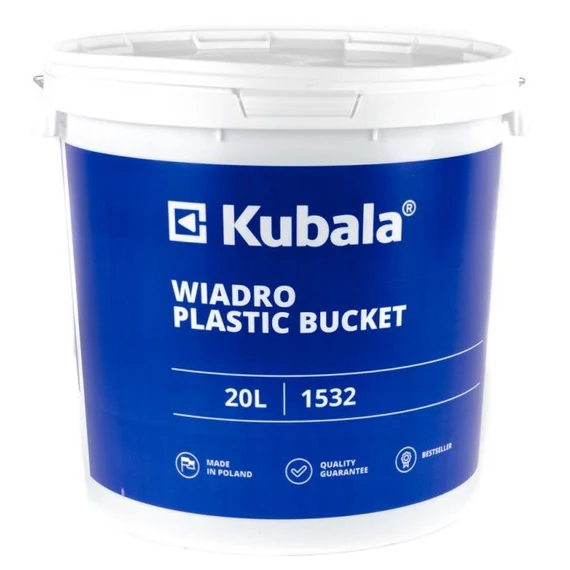 Kubala vödör fedővel, műanyag, 20L