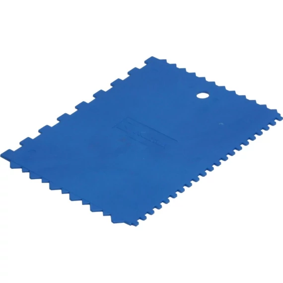 Kubala univerzális műanyag ragasztó felhordó, fogazott, 90x132mm