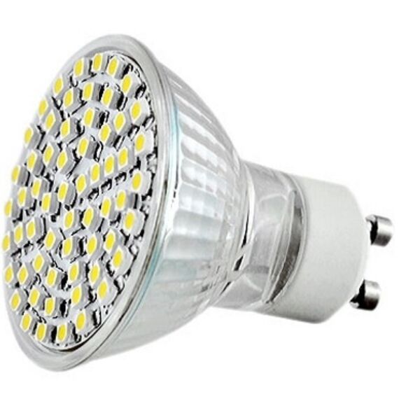 LED izzó GU10 foglalattal 5W 230V (hideg fehér)