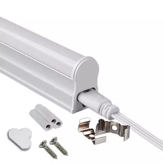 LED-es armatúra, hideg fehér, T5, 120cm, 18W