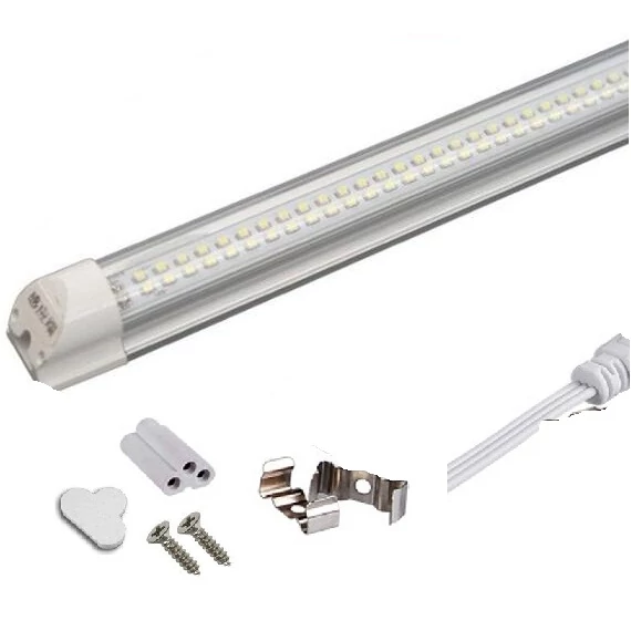 LED armatúra, hideg fehér, T8, 20W, 1.400lm, 120cm