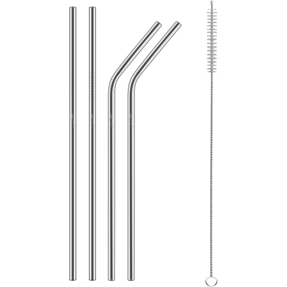 Lamart LT7052 STRAW szívószál szett, nemesacél, 5 részes