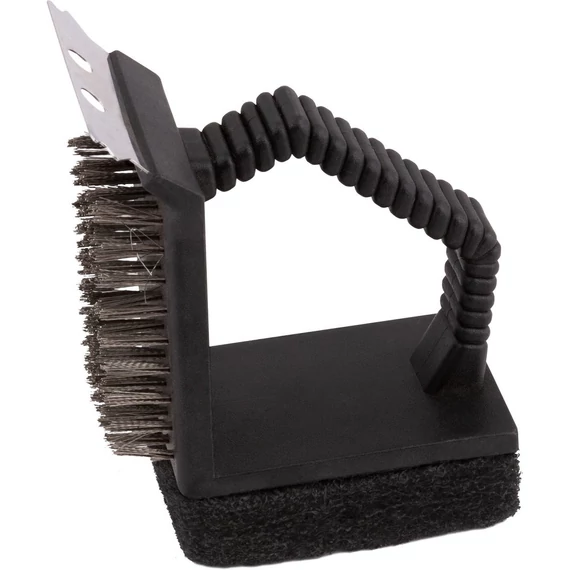 Lamart LT5021 BBQ grilltisztító kefe, 3 az 1-ben, 12x7x9,5cm
