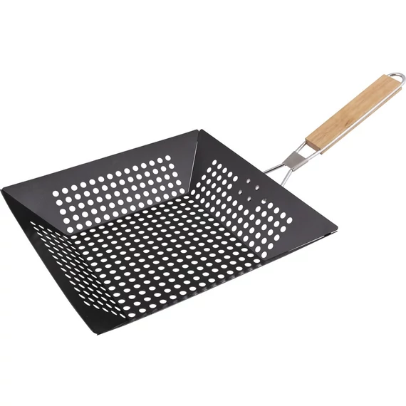 Lamart LT5031 BBQ grill serpenyő összecsukható fogantyúval, négyzet, 30x30cm