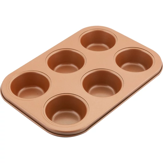 Lamart LT3091 COPPER muffin sütőforma, szénacél, 26.5x18cm