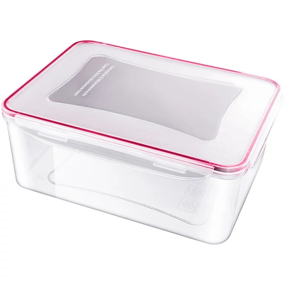Lamart LT6004 CLIP ételtároló doboz szilikon tömítéssel, műanyag, 5.3L