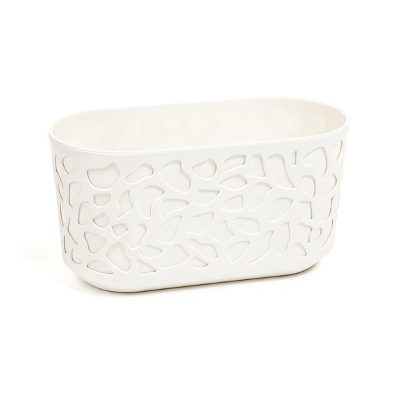 Lamela Duet balkonláda  40x19,5cm, ovális, krém-krém