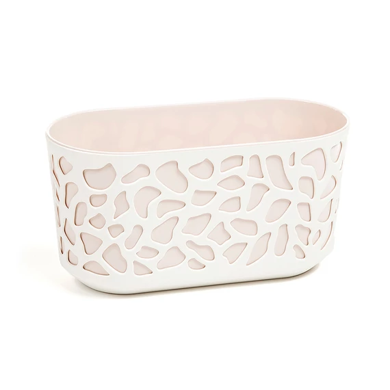 Lamela Duet balkonláda  40x19,5cm, ovális, rózsaszín-krém