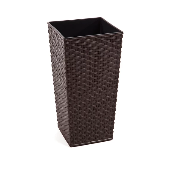 Lamela Finezja rattan kaspó, 19cm, mokka