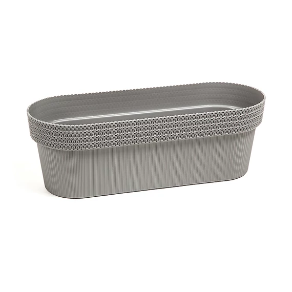 Lamela Jersey balkonláda, 50x19,5cm, szürke