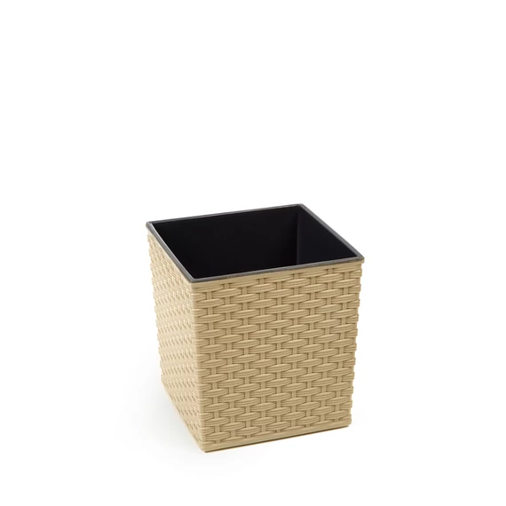Lamela Juka Rattan kaspó, 40cm, cappucino