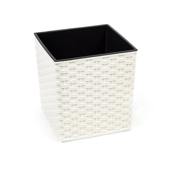 Lamela Juka Rattan kaspó, 30cm, fehér