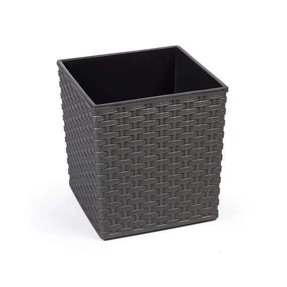Lamela Juka Rattan kaspó, 40cm, grafit metál