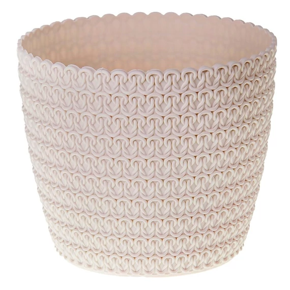 Lamela Magnolia Jersey kaspó 16cm, kerek, pink