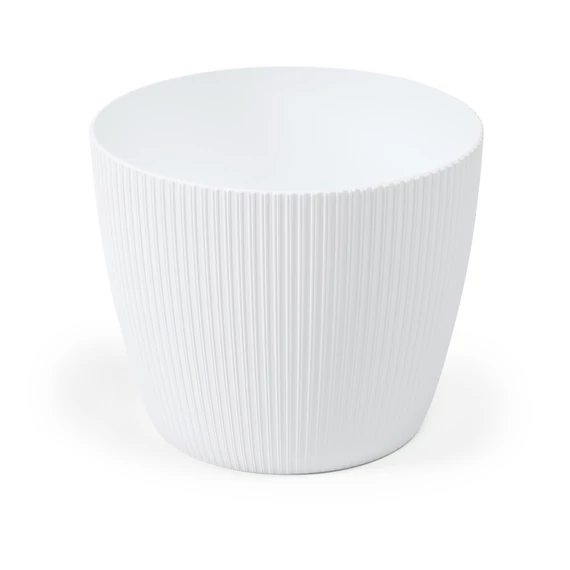 Lamela Magnolia Jumper kaspó, 30cm, kerek, fehér