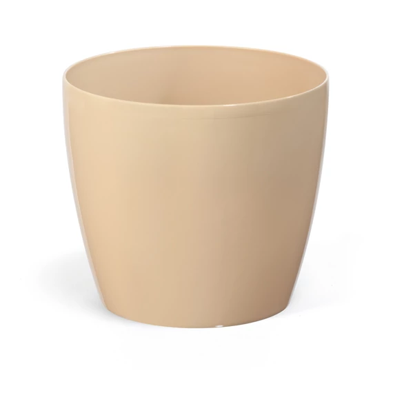 Lamela Magnolia kaspó, 21cm, kerek, cappucino