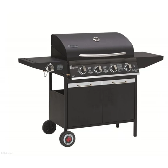 Landmann GrillChef 4.1 gázgrillkocsi öntöttvas ráccsal, 12 személyes