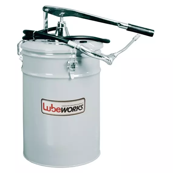 Lubeworks kézi pumpás zsírzótartály, 16 kg