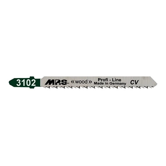 MPS Profi Line szúrófűrészlap fára, fordított fogas, íves vágáshoz, 75mm, 10TPI, 5db