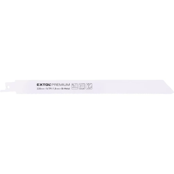Extol szablyafűrészlap Bosch befogás, 4T, 225mm, 3db